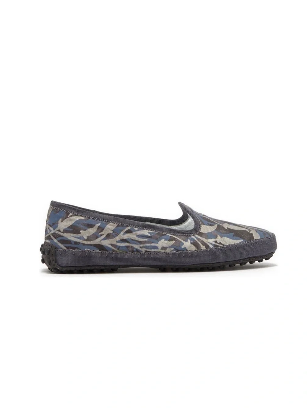 Tod’s Tess Patterned Slip-On Flats, Antracite Size EU 37.5 New in Box +DustBag